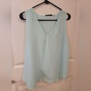 Black Tape_ Flowy Sleeveless Top -M